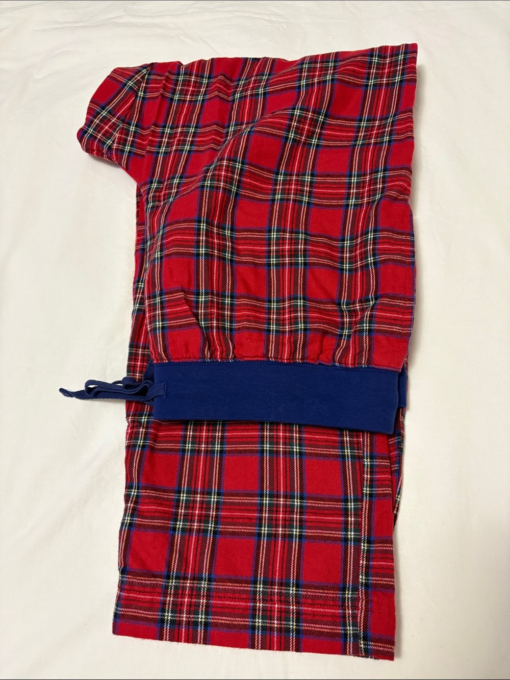 L.L. Bean 100% Cotton Flannel Red Plaid Pajama Pants